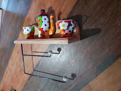 MINI PRATELEIRA SUPORTE PORTA PAPEL TOALHA / PAPEL ALUMÍNIO - comprar online