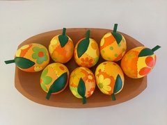 FRUTA MADEIRA LARANJA PATCHWORK UNIDADE