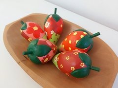 FRUTA MADEIRA MORANGO PATCHWORK UNIDADE