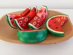 FRUTA MADEIRA MELANCIA PATCHWORK UNIDADE