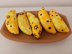 FRUTA MADEIRA BANANA PATCHWORK UNIDADE