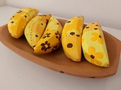 FRUTA MADEIRA BANANA PATCHWORK UNIDADE - loja online
