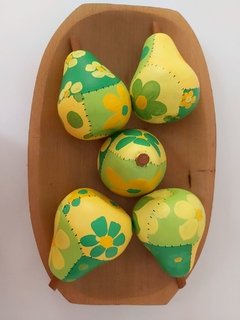 FRUTA MADEIRA PÊRA PATCHWORK UNIDADE na internet