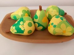 FRUTA MADEIRA PÊRA PATCHWORK UNIDADE