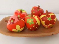 FRUTA MADEIRA MAÇÃ PATCHWORK UNIDADE - loja online
