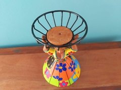 BONECA FRUTEIRA 40 CM CESTA NA CABEÇA TERERÊ - comprar online
