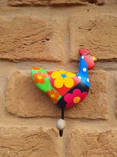 CABIDE GALINHA PATCHWORK AZUL