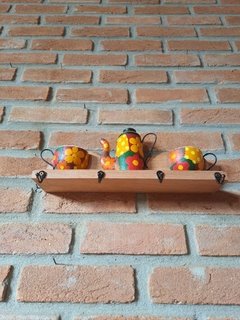 Imagem do MINI PRATELEIRA PORTA CANECAS BULE TONS TERROSOS