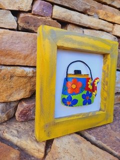 KIT 3 QUADRINHOS AMARELO 20X20CM na internet