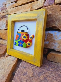 KIT 3 QUADRINHOS AMARELO 20X20CM - comprar online