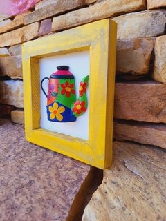 KIT 3 QUADRINHOS AMARELO 20X20CM - comprar online