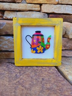 Imagem do KIT 3 QUADRINHOS AMARELO 20X20CM