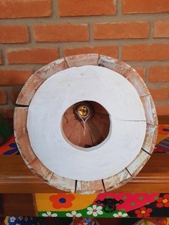 BONECA LUMINÁRIA 40CM TURBANTE PÁTINA (PEÇA ÚNICA) - loja online
