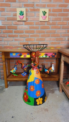 BONECA FRUTEIRA 85 CM CESTA NA CABEÇA - comprar online