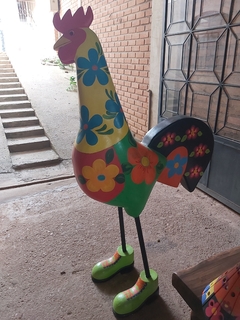 Galo Gigante 1,50m em Madeira Decoração - comprar online
