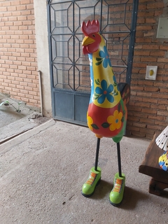 Galo Gigante 1,50m em Madeira Decoração na internet