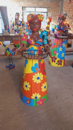 Boneca Fruteira 1,30 m Pele Pintada Cor Roupa Personalizável