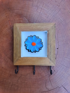 Porta-chaves Quadro de Flor 3 ganchos na internet