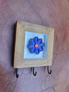 Porta-chaves Quadro de Flor 3 ganchos na internet