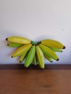 Penca de banana em madeira artesanato mineiro 