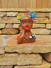 Boneca Namoradeira Turbante 20 cm Pele Pintada
