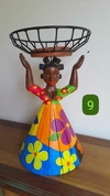 Boneca Fruteira 40cm Cesta na Cabeça Tererê Patchwork n° 9
