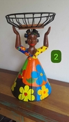 Boneca Fruteira 40cm Cesta na Cabeça Tererê Patchwork n° 2