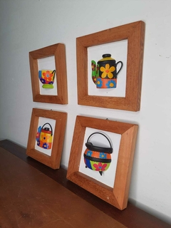 KIT 4 Quadros Cozinha 20X20CM - comprar online