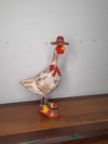 Galinha de Chapéu 46 cm Vinho