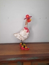Galinha de Chapéu 46 cm Rosa