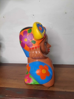 Boneca Namoradeira Turbante 30 cm em Madeira - comprar online