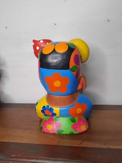 Boneca Namoradeira Turbante 30 cm em Madeira na internet