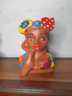 Boneca Namoradeira Turbante 30 cm em Madeira - loja online