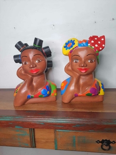 Imagem do Boneca Namoradeira Turbante 30 cm em Madeira