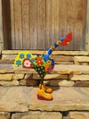 Galo de Botas 50cm em Madeira Colorido