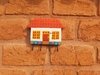 Casinha Porta-chaves Telhado Reto