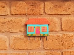 Casinha Porta-chaves Telhado Reto - comprar online