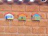 Casinha Porta-chaves telhado triangular