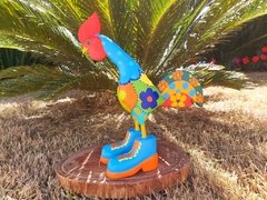 Galo de Botas 28cm em Madeira - comprar online