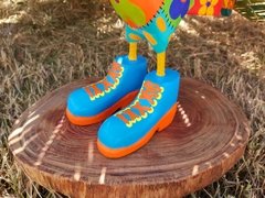 Galo de Botas 28cm em Madeira - loja online
