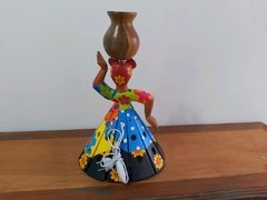 Boneca Camponesa Luminária P - Porão da Arte - Lécio e Alcinéia