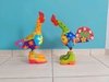 Casal Galo e Galinha de Sapatos 47cm em Madeira