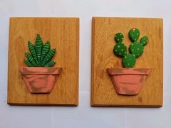 Kit 6 Quadros Cacto e Suculenta  - comprar online