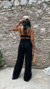 Calça Pantalona Preta - comprar online