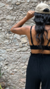 Cropped Elástico Costas Preto - comprar online