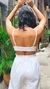 Cropped Elástico Costas Off White - loja online