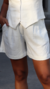 Bermuda Alfaiataria Off White (TAM P ao GG)