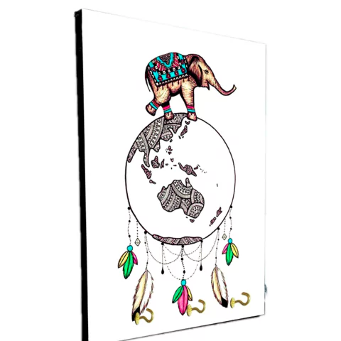 Portallaves de pared Elefantes 10