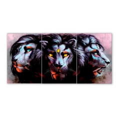 Tríptico simple Leones 102