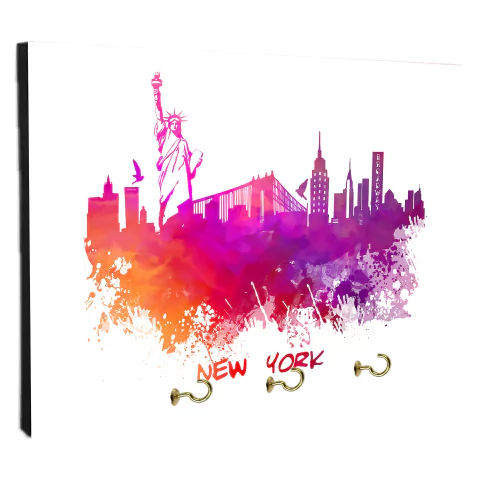 Portallaves de pared Ciudades Varias 124